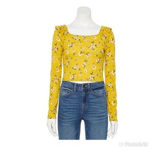 Brand New! Yellow live to be spoiled blouse